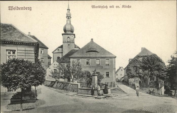 Weidenberg Marktplatz Kirche