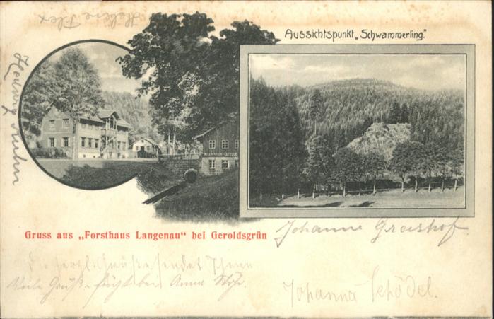 Geroldsgruen Forsthaus Langenau Schwammerling