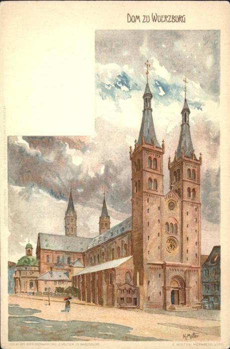 WueRZBURG Bayern Dom Kuenstler K. Mutter