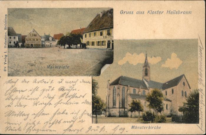 Heilsbronn Marktplatz Münsterkirche