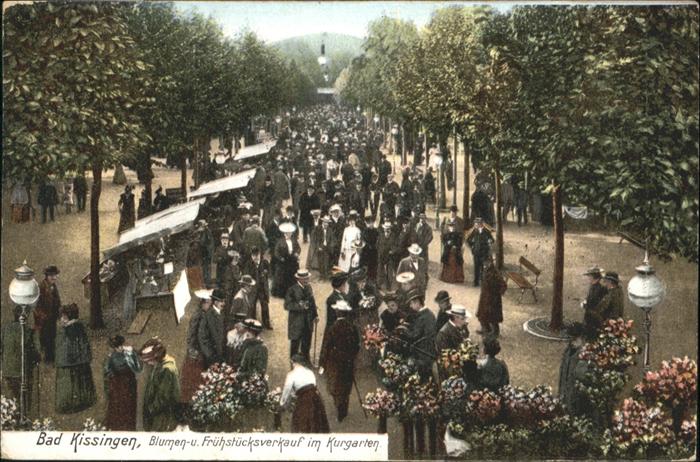 Bad Kissingen Kurgarten Frühstücksverkauf