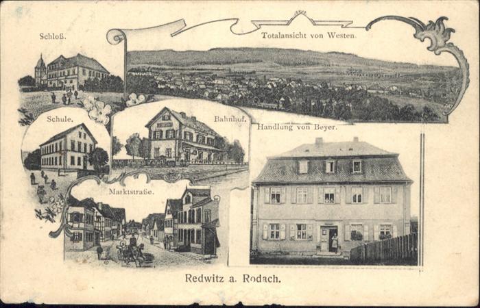 Redwitz Rodach Schloss Schule Bahnhof Handlung Beyer M