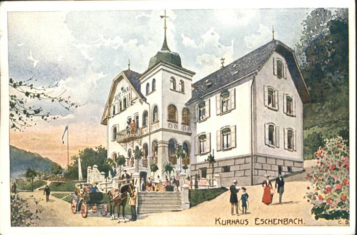 Eschenbach Mittelfranken Kurhaus Eschenbach Künstler C. S.