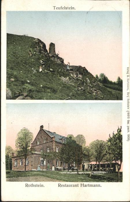 Rothstein Uebigau-Wahrenbrueck Teufelstein Restaurant Hartmann
