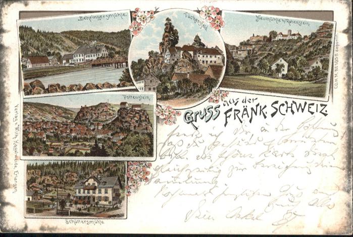 Behringersmuehle Tüchersfeld Neumühle Pottenstein Schütt