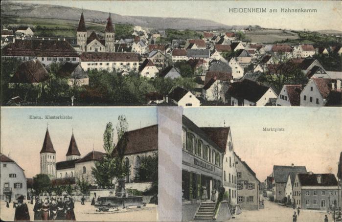 Heidenheim Mittelfranken Klosterkirche Marktplatz
