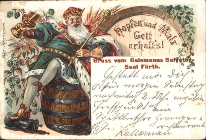 Fuerth Bayern König Hopfen Geismanns Salvatorsaal