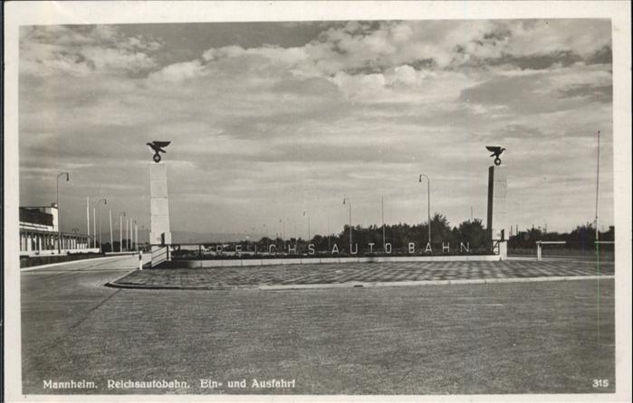 MANNHEIM BW Reichsautobahn  NZ4
