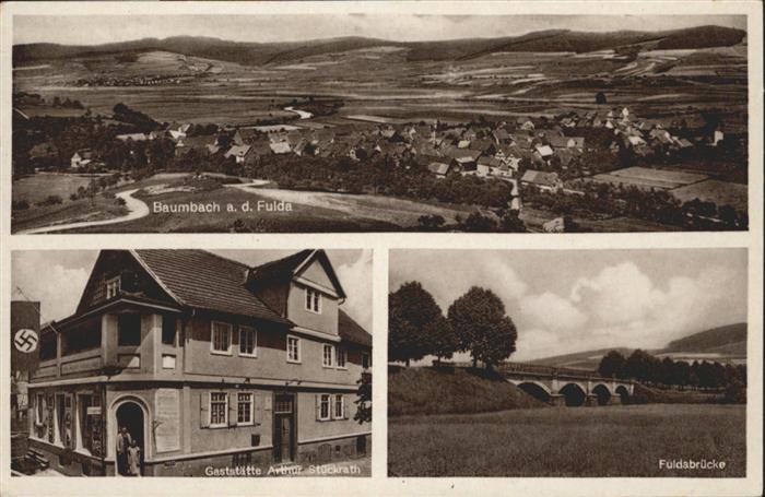 Baumbach Gaststätte Arthur Stückrath Fuldabrücke