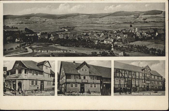 Baumbach Gasthaus Zur Traube Geschäftshaus Rübel