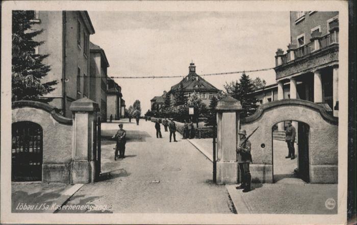 Loebau Sachsen Kaserneneingang