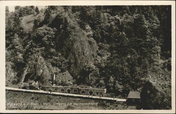 Ruebeland Harz Hermannshöhle Eingang