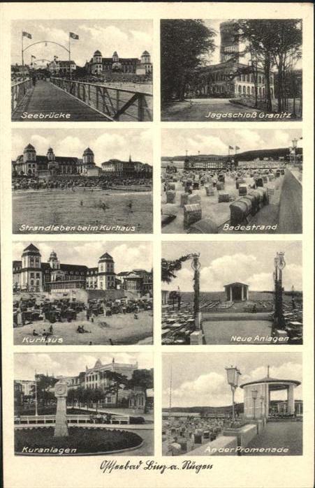 Binz Ruegen Seebruecke Jagdschloss Granitz Kurhaus