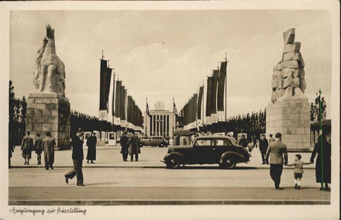 DuessELDORF  CITY Schlageterstadt Schaffendes Volk Haupteingang NZ4