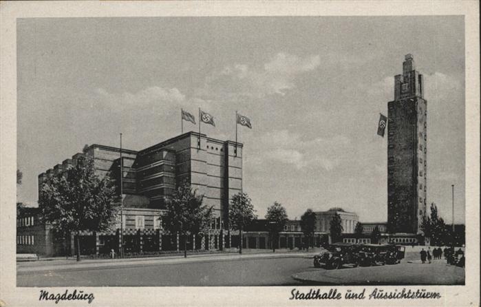 MAGDEBURG  CITY Stadthalle Aussichtsturm NZ4