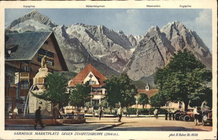 GARMISCH-PARTENKIRCHEN Bayern Marktplatz Zugspitze NZ4