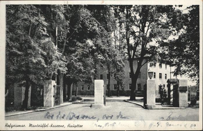 Hofgeismar Manteuffel Kaserne Haupttor NZ4