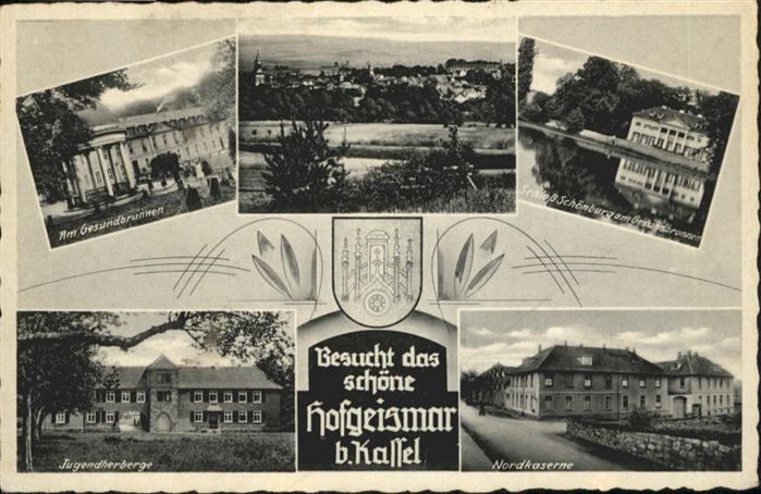 Hofgeismar Gesundbrunnen Schloss Schoenburg Nordkaserne Jugendherberge NZ4