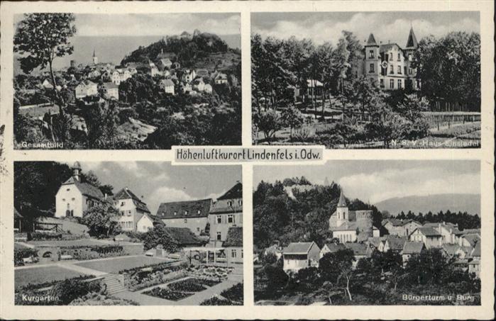 Lindenfels Odenwald NSV Haus Einsiedel Buergerturm Burg Kurgarten NZ4
