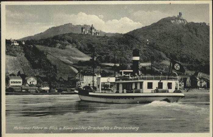 Koenigswinter Drachenfels Drachenburg Mehlemer Faehre NZ4