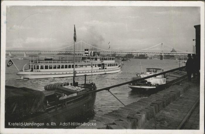 Uerdingen A.H. Bruecke Schiff NZ4