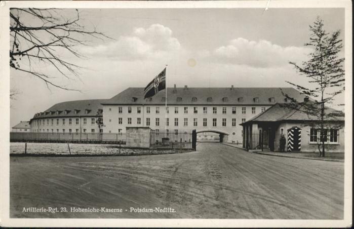 Nedlitz Potsdam Artillerie Regiment 23 Hohenlohe Kasern