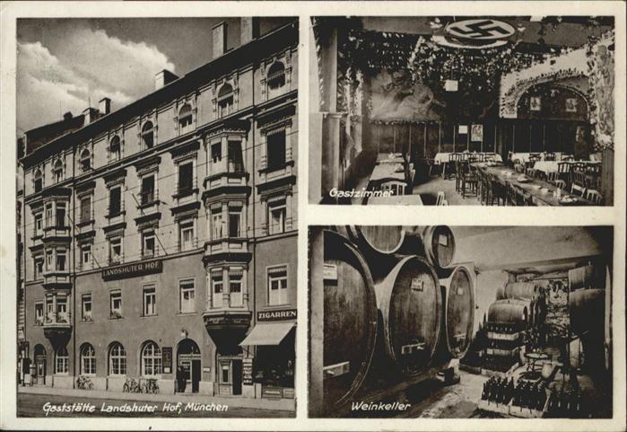 Muenchen Bayern Gaststaette Landshuter Gastzimmer Weinkeller NZ4