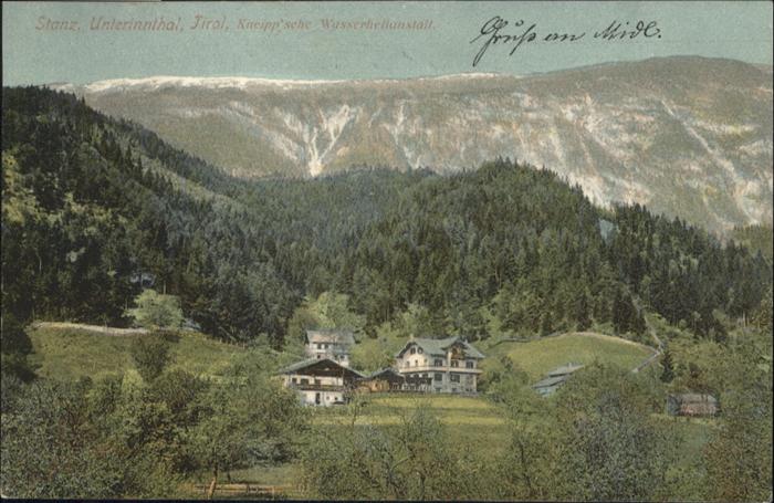 Stanz Unterinntal Kneippsche Wasserheilanstalt