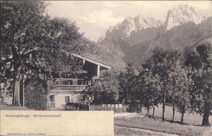 Kaisergebirge Hinterkaiserhof