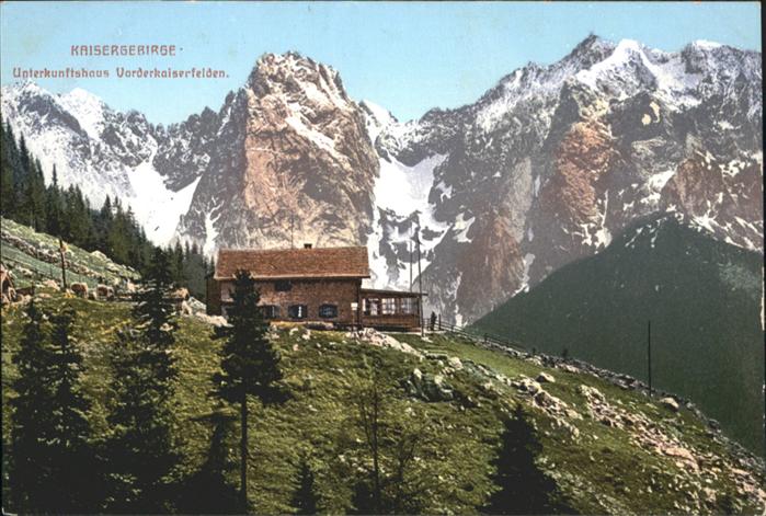 Vorderkaiserfelden Unterkunftshaus Kaisergebirge