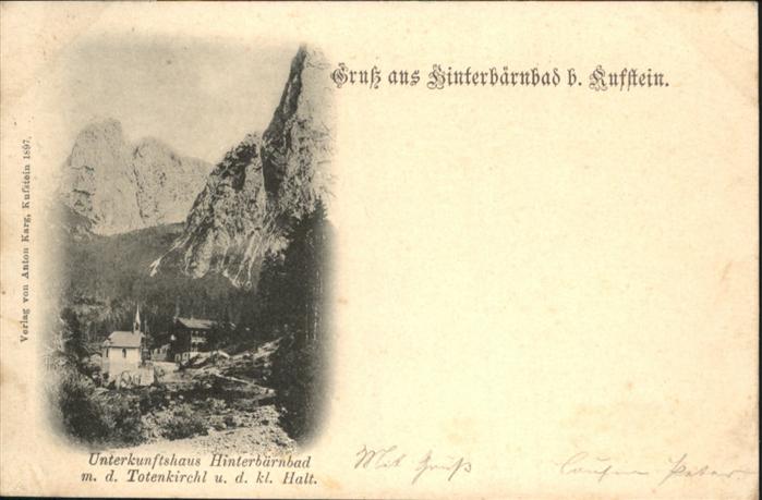 Hinterbaernbad bei Kufstein Unterkunftshaus