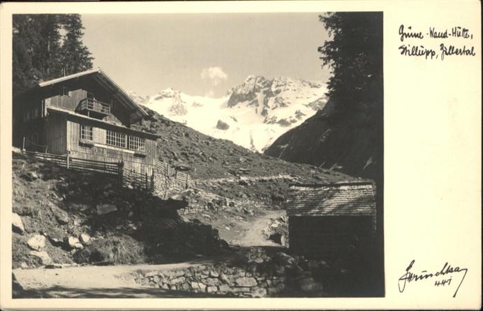 Mayerhofen Grünewand Hütte Zillertal