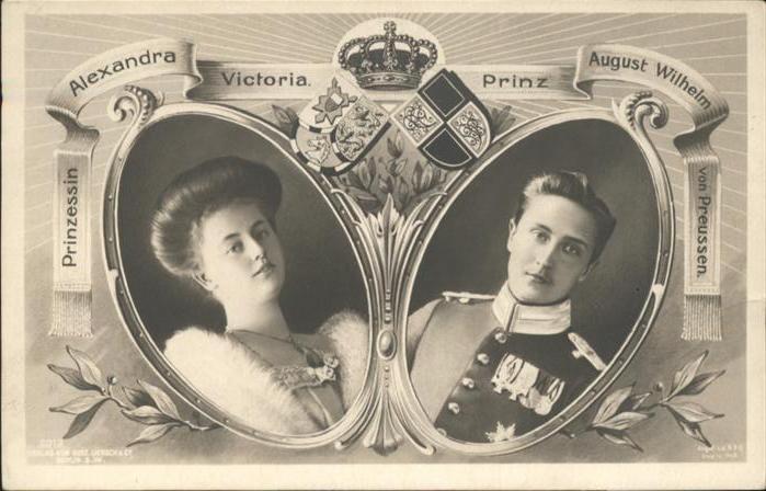 Adel Preussen Prinzessin Alexandra Victoria Prinz Aug