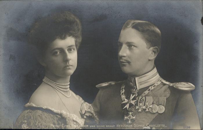 Adel Preussen Prinz Eitel Friedrich Herzogin Sophie C