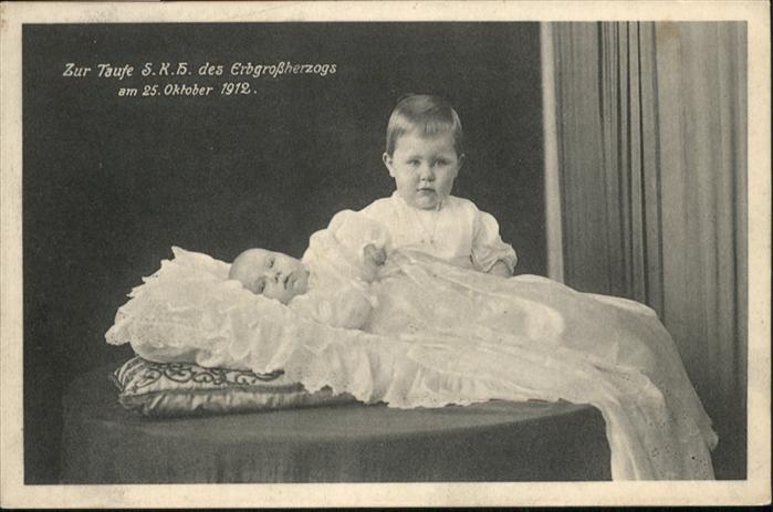 Adel Sachsen Taufe Erbgrossherzog