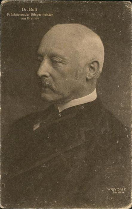 Adel Dr. Buff Bürgermeister von Bremen