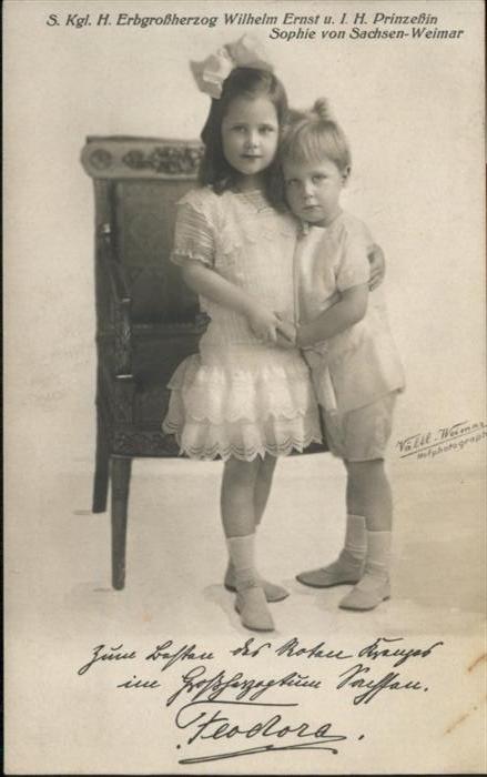 Adel Sachsen Weimar Erbgrossherzog Wilhelm Ernst Pri