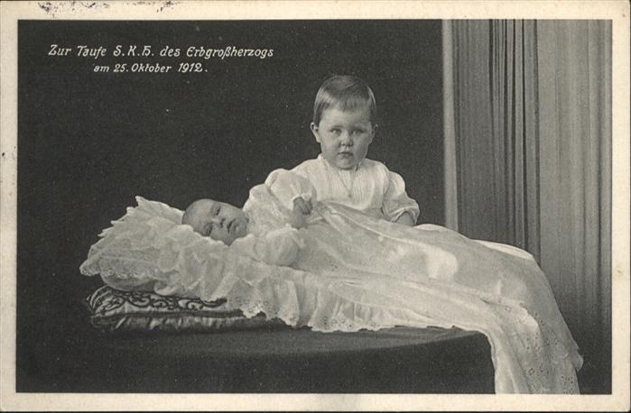 Adel Taufe Erbgrossherzog