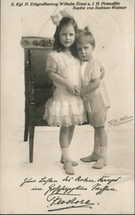 Adel Sachsen Erbgrossherzog Wilhelm Ernst Prinzessin