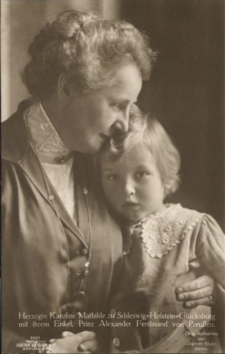 Adel Preussen Herzogin Karoline Mathilde zu Schleswig