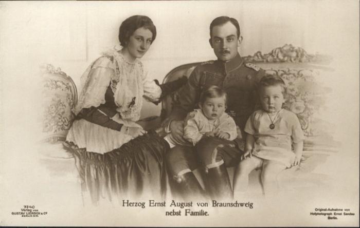 Adel Braunschweig Herzog Ernst August Familie Herzogin Vi