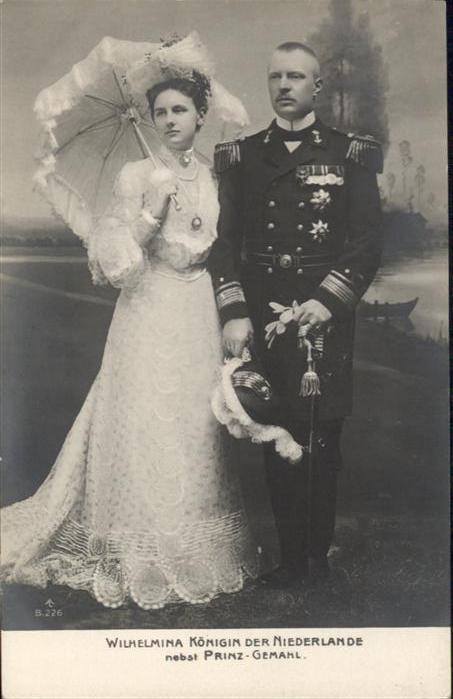 Adel Niederlande Wilhelmina Königin Niederlande Prinz