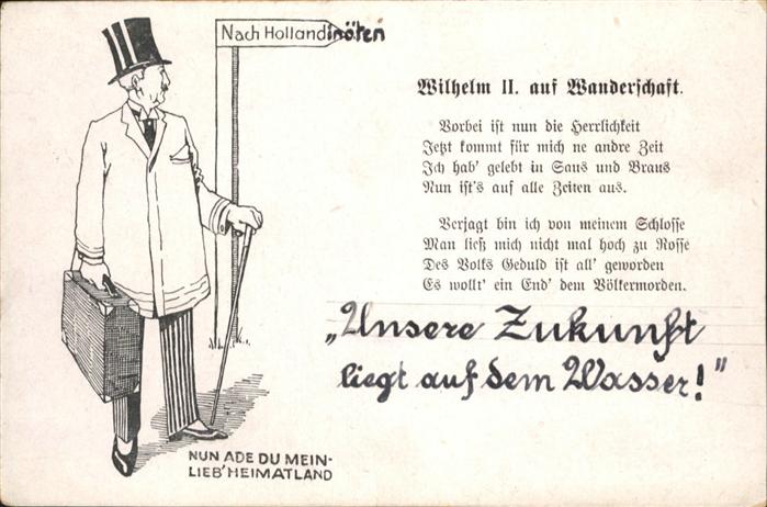 Wilhelm II Wandern Holland