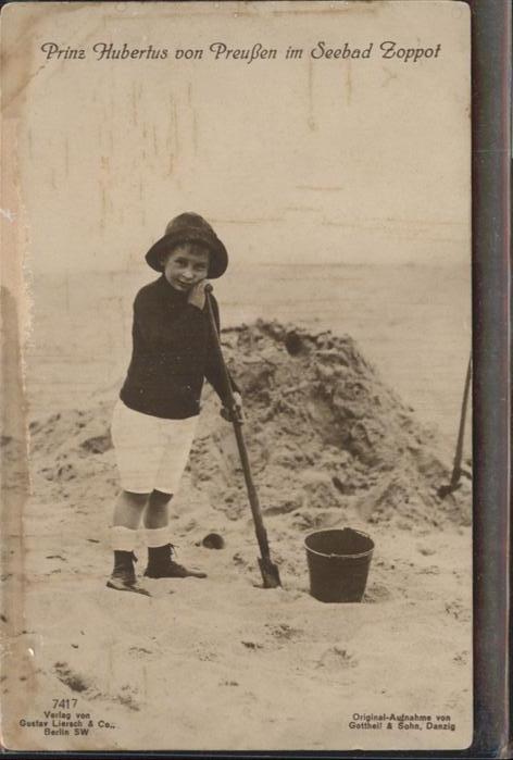 Adel Preussen Prinz Hubertus Seebad Zoppot