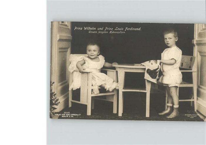 Adel Preussen Prinz Wilhelm Prinz Louis Ferdinand