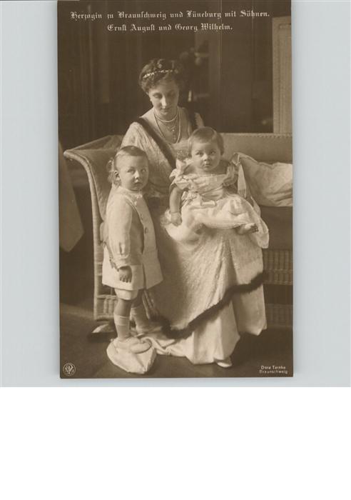 Adel Braunschweig Herzogin Viktoria Luise Lüneburg Söhne