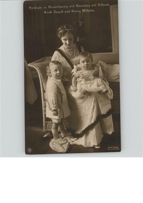 Adel Braunschweig Herzogin Viktoria Luise Lüneburg Söhne