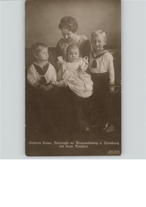 Adel Braunschweig Herzogin Viktoria Luise Lüneburg Söhne