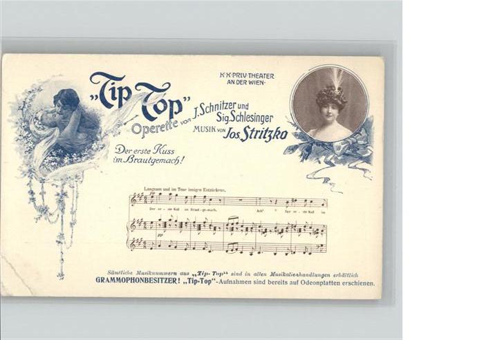 Liederkarte Tip Top Der erste Kuss im Brautgemach