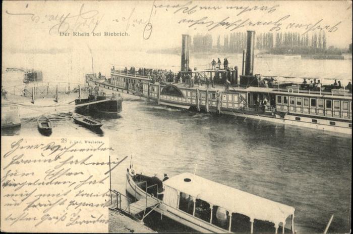 Biebrich Katzenelnbogen Schiff